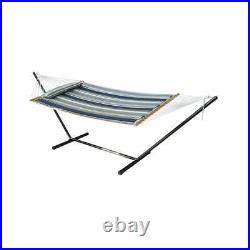 12 Foot Hammock With Stand & Spreader Bars And Detachable Pillow, Heavy Duty