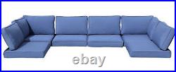 14X Outdoor Patio Furniture Chair Cushions Set Replacement Blue Sofa Cushions