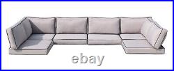 14X Outdoor Patio Furniture Chair Cushions Set Replacement Grey Sofa Insert