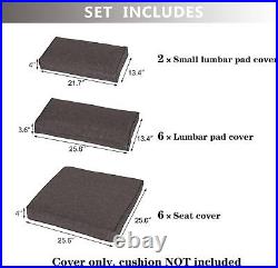 14 Pack Outdoor Patio Furniture Chair Cushion Covers Set Replacement Sofa Covers