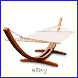 161 Wooden Curved Arc Hammock Stand With Hammocksize Garden Swing Outdoor Patio