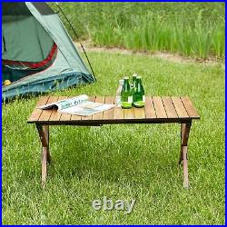 1-Piece Folding Outdoor Table, Lightweight Aluminum for Indoor & Outdoor Use