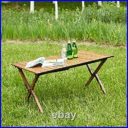 1-Piece Folding Outdoor Table, Lightweight Aluminum for Indoor & Outdoor Use