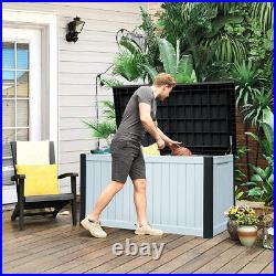 230 Gallon Large Outdoor Storage Deck Box for Patio Furniture Outdoor Cushions