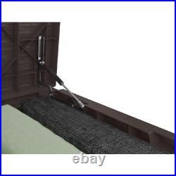 230 Gallon XL Water Resistant Deck Box Storage Patio Furniture Dark Brown