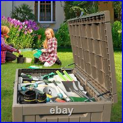 230 Gallon XX-Large Outdoor Storage Deck Box for Patio Cushions Garden Tools