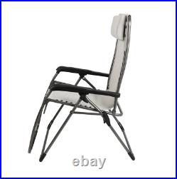 2-Pack Extra Large Anti-Gravity Oversized Frames Grey Chair, 350 lbs Capacity