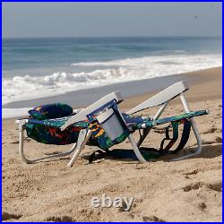 2-Pack Tommy Bahama Beach Chair Lay Flat, Reclining, Adjustable, Storage, NEW