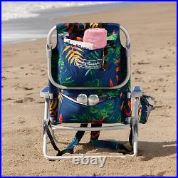 2-Pack Tommy Bahama Beach Chair Lay Flat, Reclining, Adjustable, Storage, NEW
