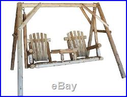 2 Person Wooden Porch Deck Patio Swing Outdoor Furniture Yard Free Shipping