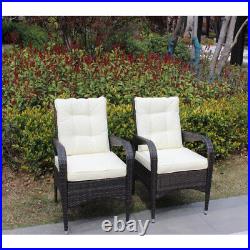 2-Piece Liberatore Dining Chairs with Cushions (Beige Cushion)