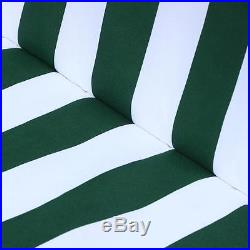 2 Seater Outdoor Patio Garden Swing Cushioned Canopy Furniture Hammock Green