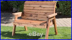 2 Seater Person Wooden Garden Bench Seat Chair Outdoor Treated Patio Large New