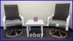 2 pieces 360 degree swivel chair + coffee table