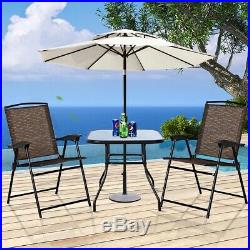 32 1/2 Patio Square Bar Dining Table Glass Deck Outdoor Furniture Garden Pool