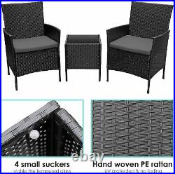 3PCS Wicker Rattan Patio Set 3 Pieces Outdoor Patio Furniture Set withCushions