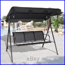 3Person Family Outdoor Patio Hammock Chair Canopy Glider Porch Swing Bench Chair