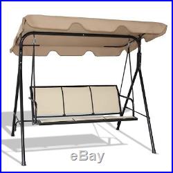 3Person Family Outdoor Patio Hammock Chair Canopy Glider Porch Swing Bench Chair