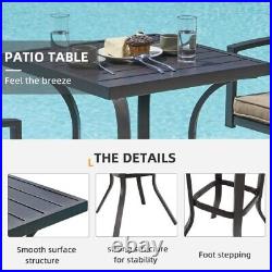 3 PCS Patio Bar Set Outdoor Bar Height Bistro Set for Yard Cafes Pool
