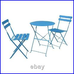 3 PCS Portable Folding Camping Table and Chairs Patio Table Set 300lbs Capacity