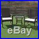 3 PCS Rattan Wicker Patio Furniture Set Coffee Table Rocking Chair Cushioned New