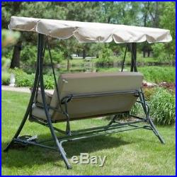 3 Person Outdoor Canopy Swing Chair Bed Hammock Garden Patio Yard Furniture NEW
