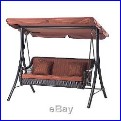 3 Person Patio Swing Canopy Outdoor Furniture Porch Yard Seat Bench Backyard New