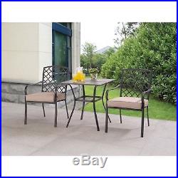 3 Piece Bistro Set Table & 2 Chairs Outdoor Patio Furniture Patio Deck Pool NEW