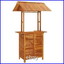 3 Piece Garden Bar Set Solid Wood Acacia