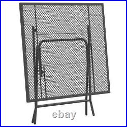 3 Piece Garden Dining Set Expanded Metal Mesh Anthracite