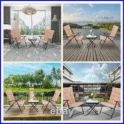3-Piece Patio Dining Set, Outdoor Table Set for 2, Garden Bistro Dining Furniture