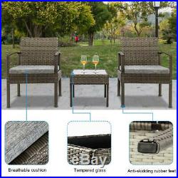 3pc Outdoor Patio Bar Table Chairs Bistro Set Garden Pool Backyard Furniture