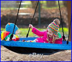 40'' Wide Outdoor Children's Web Swing Playground Platform Tree Net Garden Toys