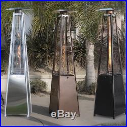 42,000BTU Deluxe Outdoor Pyramid Propane Glass Tube Dancing Flames Patio Heater