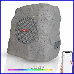 4Pc Outdoor Bluetooth Speaker Wireless Waterproof Rock Solar Linkable Patio Pool