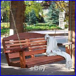 4 Foot Curved Slat Back Patio Porch Swing Outdoor Home Garden Furniture Poolside