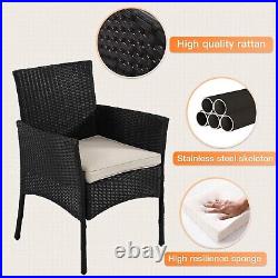 4-Piece Patio Furniture Set, Wicker Patio Conversation Furniture