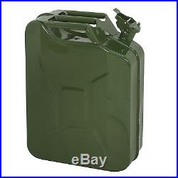 4pc 5 Gallon Jerry Can Fuel Steel Green Military Army Backup 20L Storage Tank