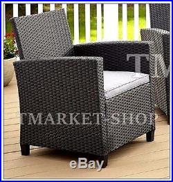 4pc Outdoor Patio Garden Home Furniture Wicker Rattan Modern Cushions Set Dining