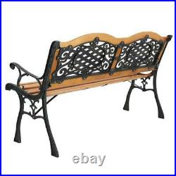 50 Patio Porch Garden Bench Cast Iron Outdoor Chair Love Seats Park Benches