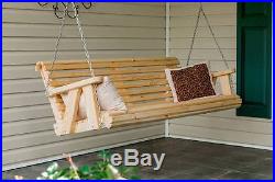 5Ft Pine Rolled Porch Swing handmade by Peach State Swings! Blowout Sale