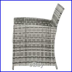 5PCS Outdoor Patio Rattan Wicker Sofa Furniture Set Footstool /w Cushions