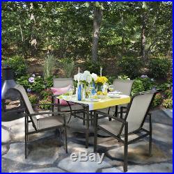 5-Piece Outdoor Patio Set Table and Chairs Dining 4 Chairs Set Garden Furniture