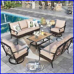 5 Piece Patio Furniture Set Outdoor Conversation Set for Garden Backyard Lawn