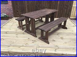 5ft Walk-in Style Table & Seats Set Picnic Table Heavy Duty Best Quality