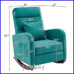 699599cm High Back With Headrest Square Lumbar Pillow Side Bag Flannel Solid