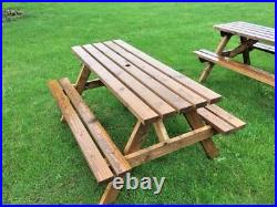 6 Seater picnic table, pub bench, commercial grade amazing value £89