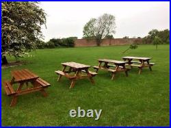 6 Seater picnic table, pub bench, commercial grade amazing value £89