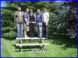 6ft Picnic Bench Heavy Duty Wide Seat Garden Table