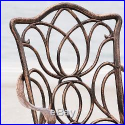 (7-Piece) Outdoor Patio Furniture Antique Copper Cast Aluminum Dining Set